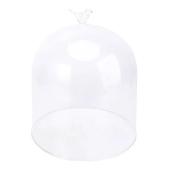 

1pc Dustproof Food Hood Dessert Cover Protective Cover Micro Landscape Cover Glass Cake Cover for Dessert Pizza Cake