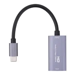 Capture vidéo USB 1080 Type C 4K 2.0 P, compatible HDMI, pour PS4, Switch, PS5, enregistrement de jeux vidéo en direct, PC 