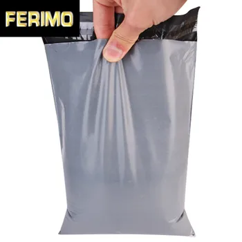 

40pcs/Lot 2 Sizes Self-adhesive Plastic Envelope Shipping Bags Seal Poly Postal Mailing Pouch For Express Gray Pack Courier Bag