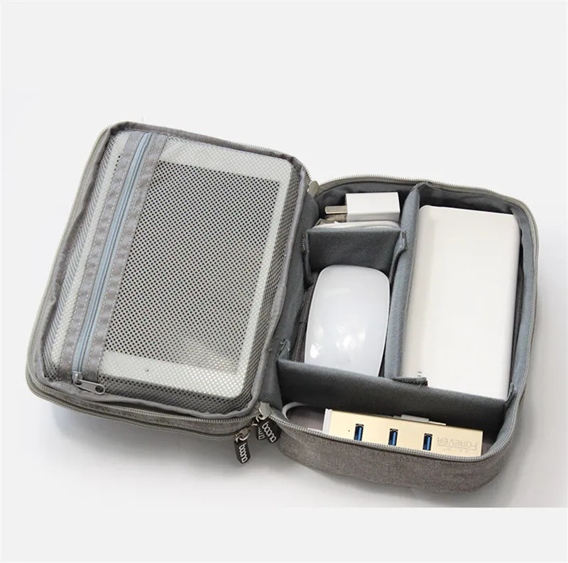 Многофункциональный цифровой мешок для хранения Пустой USB кабель для передачи данных наушники провод портативный несессер Чехол ручка банк питания HDD 60XX