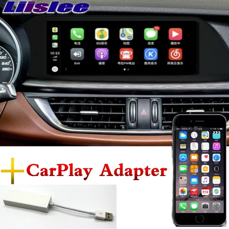 Для Alfa Romeo Stelvio 2017 2018 2019 автомобильные мультимедийные аксессуары CarPlay 10 25 экран GPS