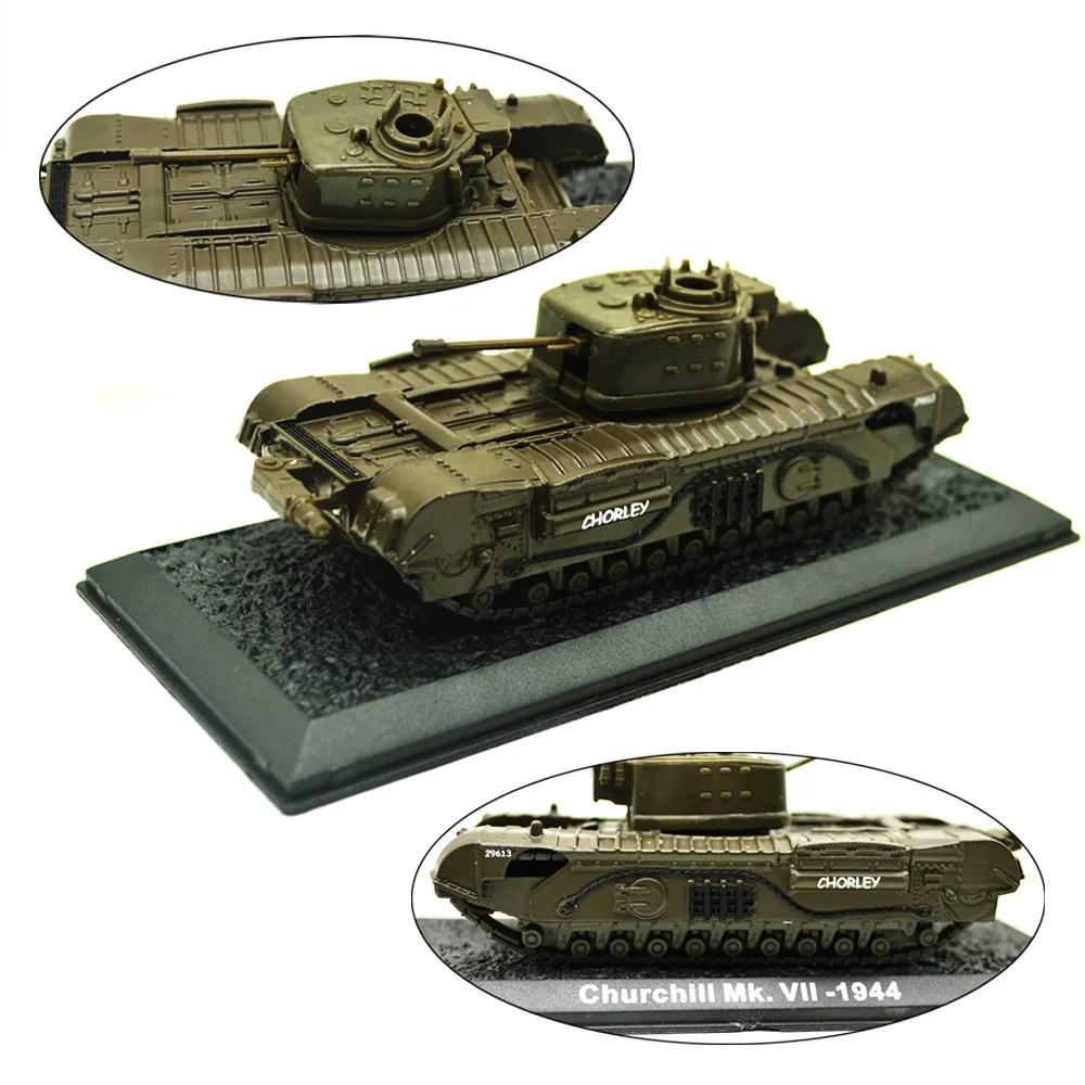 1/72 британской армии Второй мировой войны Черчилль VII пехотный Танк сплава готовой модели игрушечных автомобилей персонажами настольной макет строительные материалы