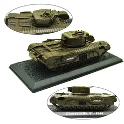 1/72 британской армии Второй мировой войны Черчилль VII пехотный Танк сплава готовой модели игрушечных автомобилей персонажами настольной