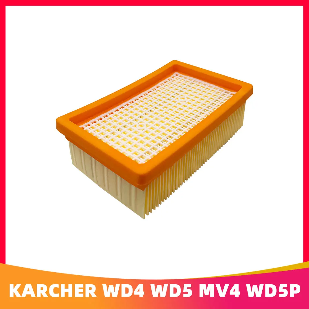 Replacement FLAT PLEATED FILTER for Karcher WD 4 Car Premium / 5 P 6 Renovation Vacuum Cleaner Parts | Бытовая техника