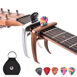 Гитарный Капо для 6/12 струн, акустическая электрическая гитара, бас укулеле мандолина, банджо, с зажимом для фиксации гитары