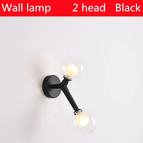 Wall lamp Розовое золото люстра стеклянная пузырьковая люстра-спутник кухня светодиодный салон гостиная ветка дерева люстра осветительные приборы - Цвет абажура: Wall lamp