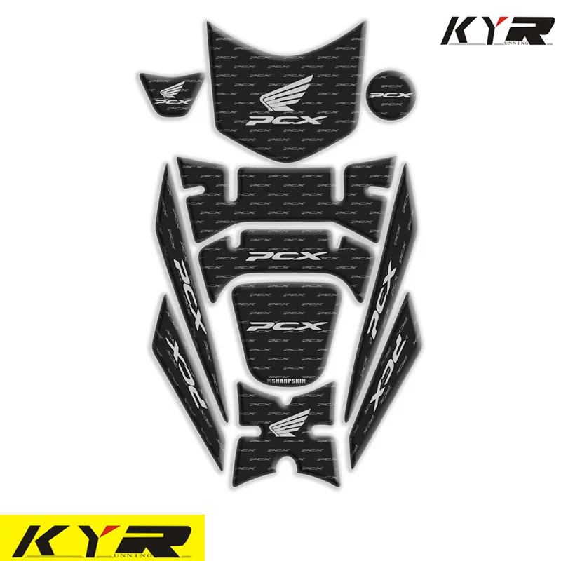Мотоцикл 3D обтекатель газа кепки бак защиты стикеры Наклейка для PCX 125 150 PCX125 PCX150