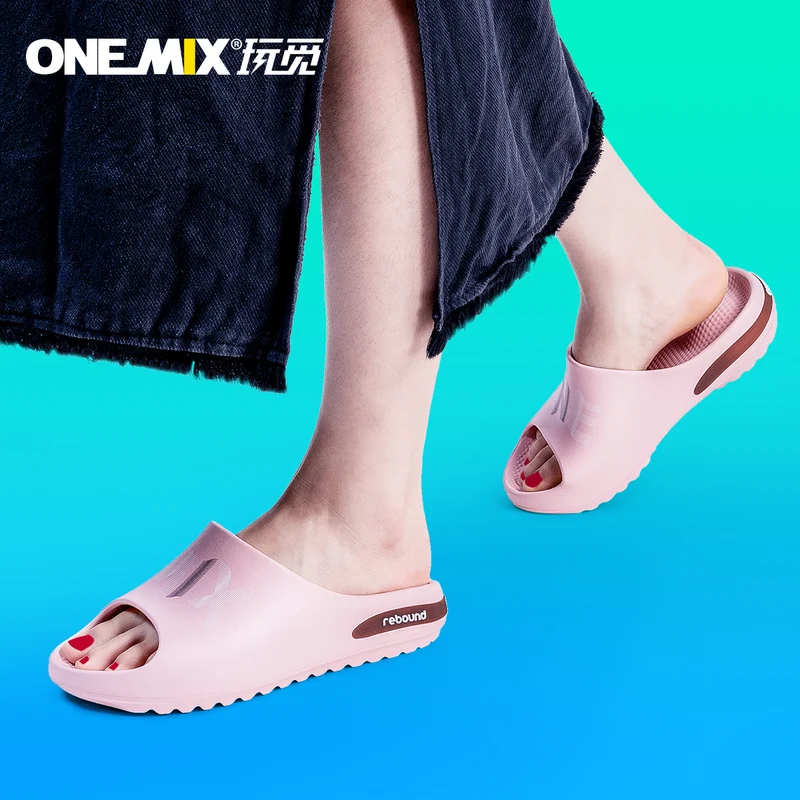 ONEMIX High Quality Men Indoor Sandals Slipper Summer Casual Outdoor Non-slip Beach Wadding Adult Male Fashion Home Flip Flops