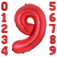 30 inch number balloon 1 2 3 4 5 6 7 8 Number Digit Helium foil Ballons Baby Shower Birthday Party Wedding Decor Balls Supplies - Image 5