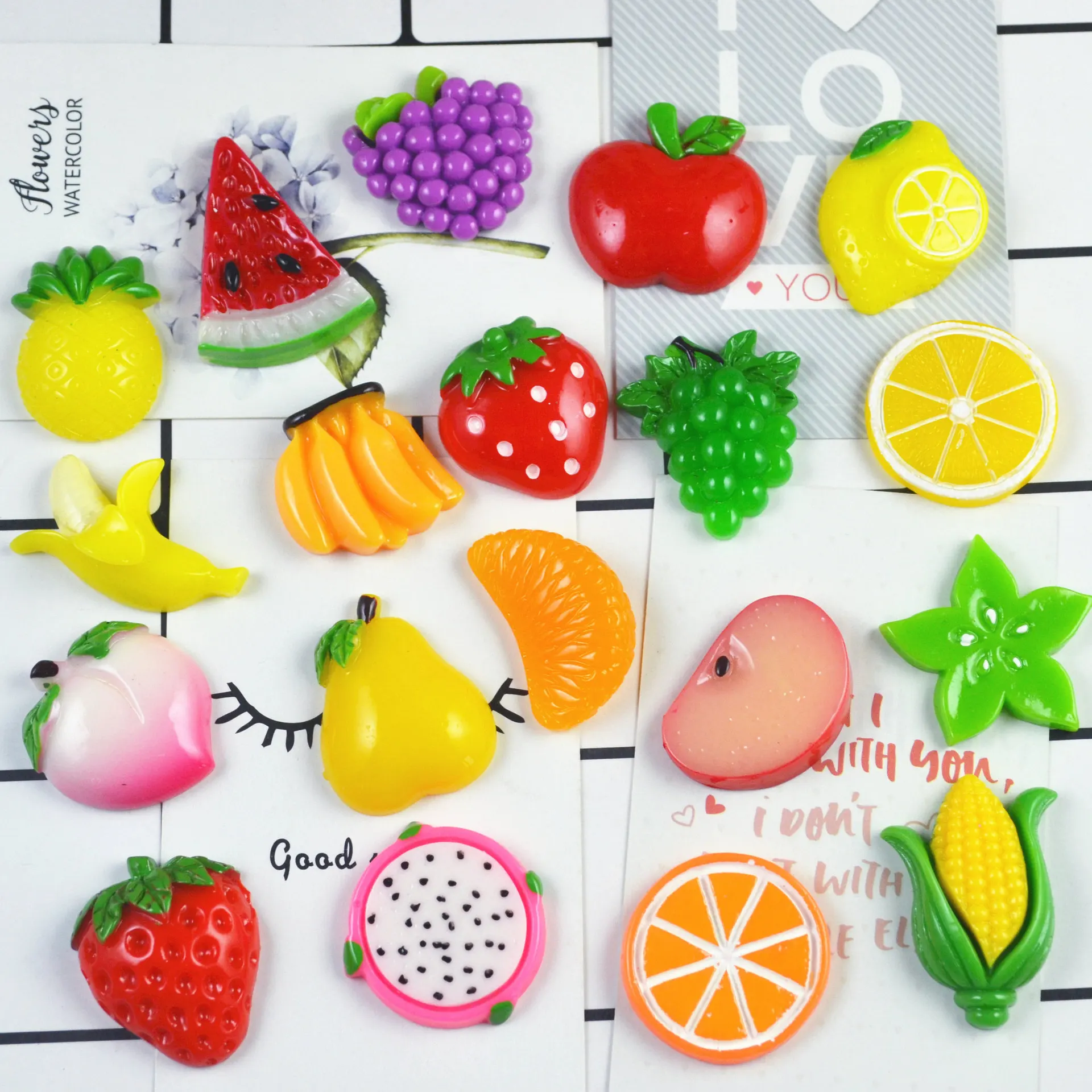 

Colorful Fruit Charms for Slime Filler Stress Relief DIY Polymer Addition Slime Accessories Toy Lizun Model Tool for Kids Toys E
