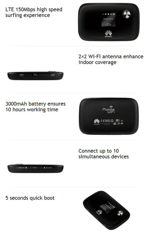 Разблокированный роутер huawei e5776 mifi 4g lte фрезерный освещенности 3g Wi Fi Мобильная