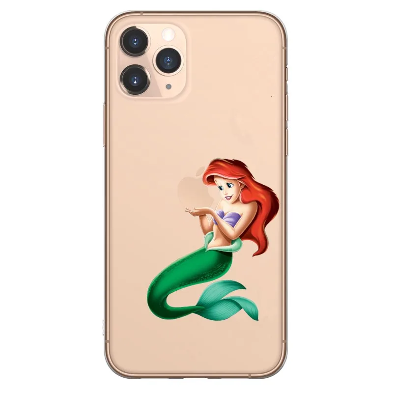 Мультяшный чехол для телефона, чехол для iPhone 11, Белоснежка, Бэмби, Ститч, Русалка, мягкий чехол для iPhone 11 Pro Max 5,8, 6,1, 6,5 Дюймов
