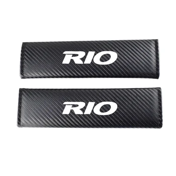 

Carbon Fiber Car Seat Safety Belt Cover for KIA RIO Car Seatbelt Covers Shoulders Protective Paddings 2Pcs/lot