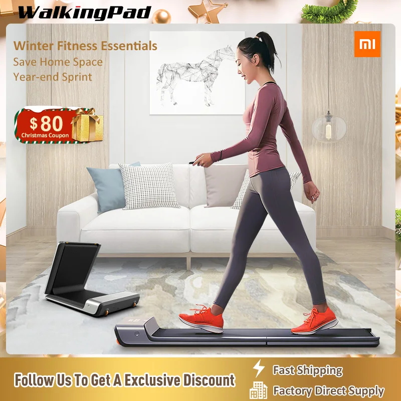WalkingPad koşu bandı A1 altında akıllı katlanabilir elektrikli spor yürüyüş makinesi konveyör bant vücut geliştirme egzersiz ekipmanları