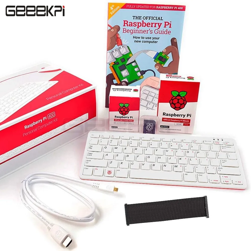 Raspberry Pi 400 клавиатура персональная компьютерный набор четырехъядерный 64 бит 4 Гб