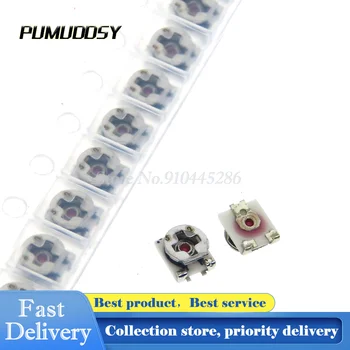

20PCS EVM3ESX50B53 3*3 Trimpot Trimmer Potentiometer Variable Resistor 5K ohm 3X3 SMD Potentiometer Resistance 5000R OHM