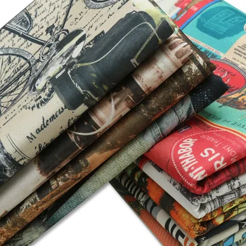 

Wide 59" Printed Polyester Linen Old Coarse Upholstery Sofa Fabric Chair Pillow Case Cushion Tablecloth Material By the Yard