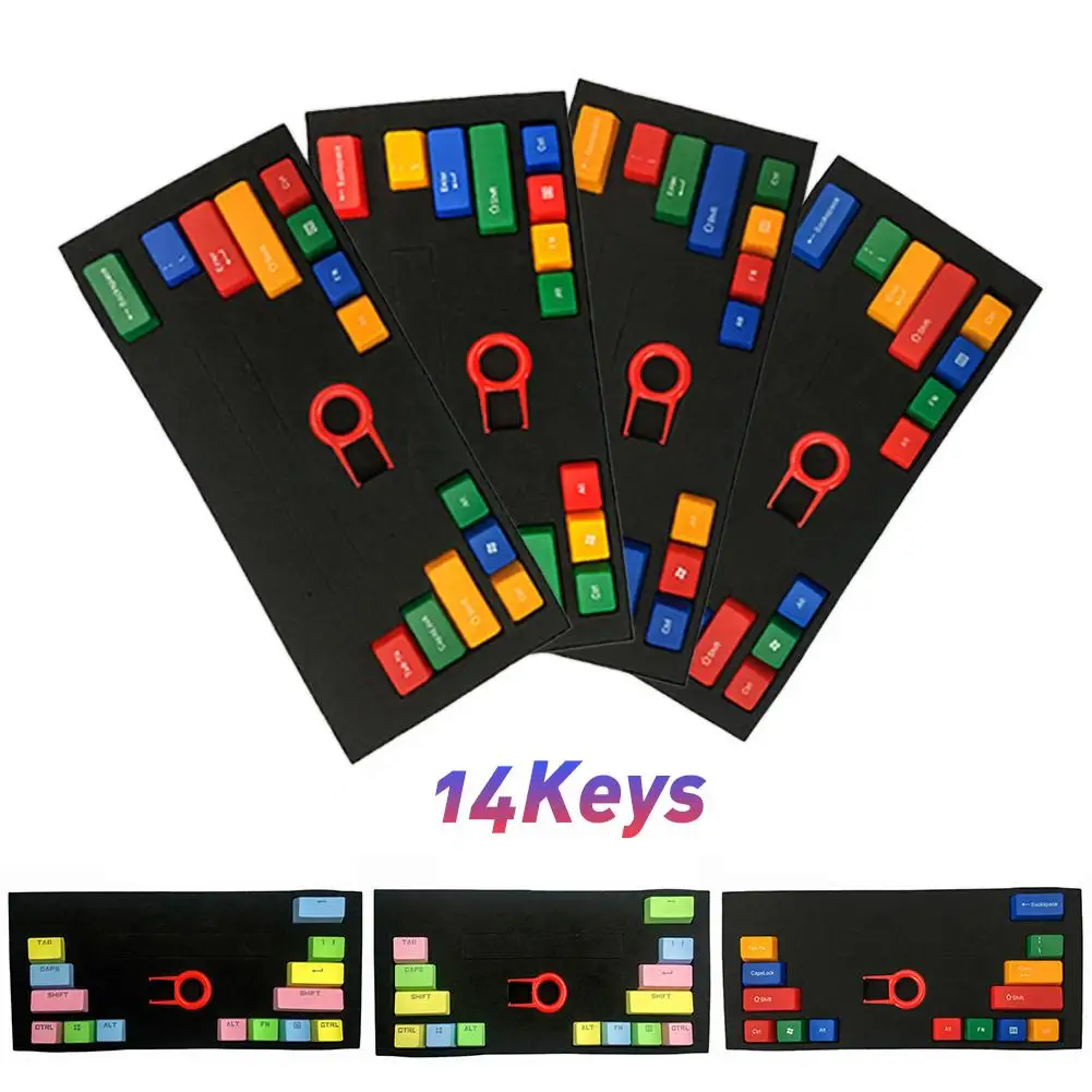 Новый профиль модификаторы 14 шт./компл. PBT прозрачный ABS цвет соответствия