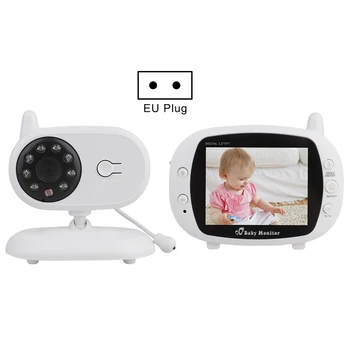 

Wireless Baby Monitor 3.5" 2.4GHz Webcam LCD Digital Screen Web Cam with Lullaby Play Function Temperature Detection Monitor
