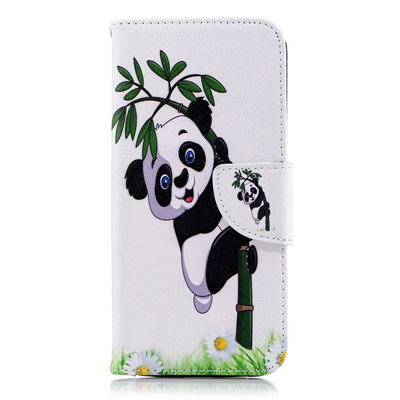 Panda Bamboo Чехол для телефона чехол для samsung Galaxy S10 S10E S9 S8 S7 край j2Pro A6 A7 A8 J4 J6 плюс чехол s Чехол-кошелек кожаный чехол D07Z - Цвет: Panda Bamboo