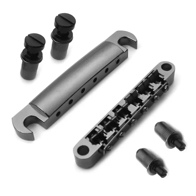 

1 Set 6 String Guitar Tune O Matic Bridge and Tailpiece for LP SG Style Guitar
