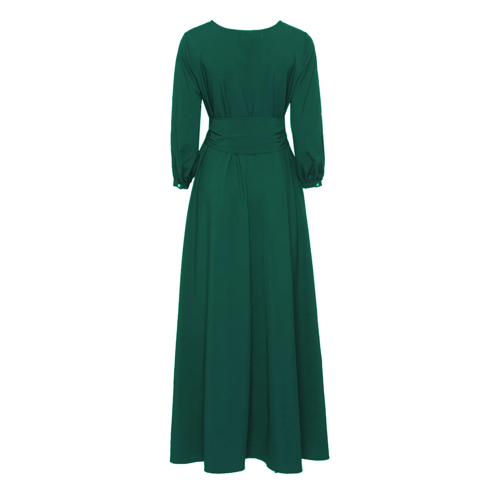 Autumn Winter French Party Long Dress Elegant Women Plus Size Blue Fashion Robe Vintage Lantern Sleeve Casual Black Maxi Dresses