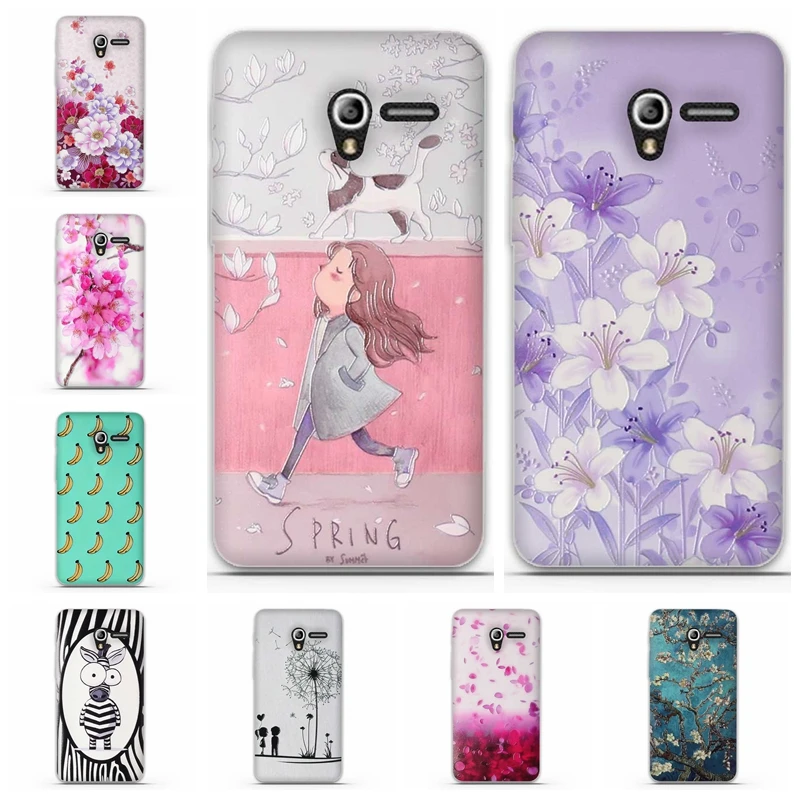 Чехол для Alcatel One Touch Pixi 3 4 0 &quotOT 4013X 4013D мягкий чехол из ТПУ с объемным рельефным