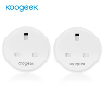

Koogeek 2 Pcs WiFi Smart Plug Wireless Smart Socket APP Remote/Voice Control Smart Home Compatible with Amazon Alexa/Google Home