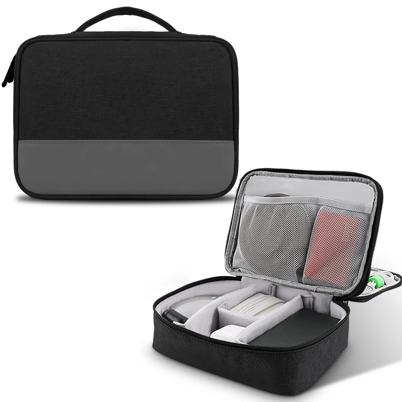 

Portable Digital Storage Bags Organizer USB Gadgets Cables Wires Charger Power Battery Zipper Cosmetic Bag Case Accessories Item
