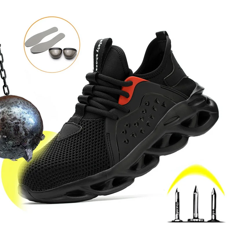 

2020 Work Safety Boot For Men Anti-Smashing Construction Safety Shoe Steel Toe Cap Work Shoes Indestructible Safety Sneaker