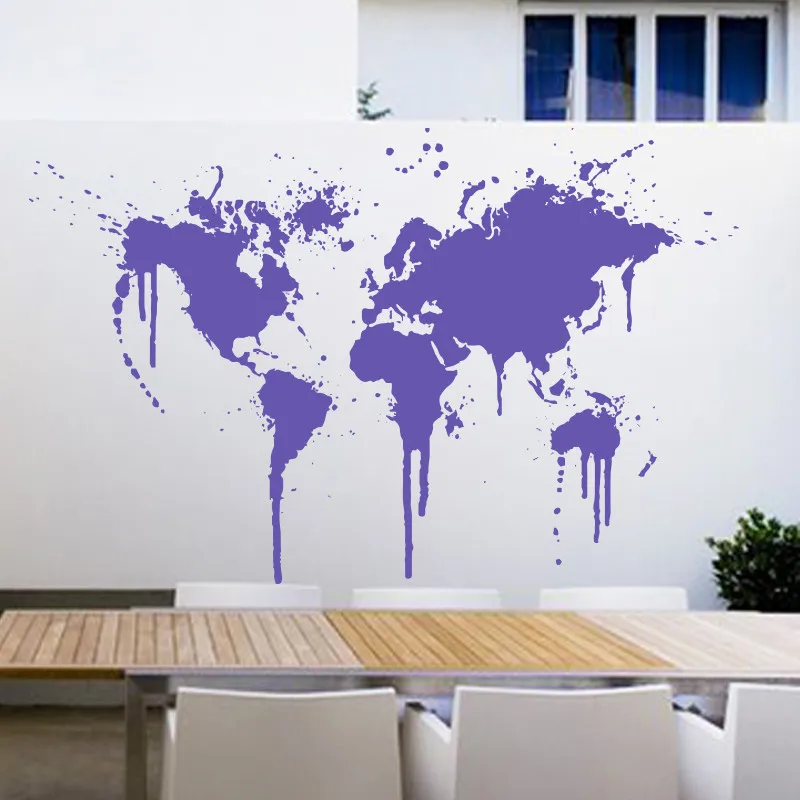 Art-decor-New-Design-Spray-Paint-World-Map-Wall-decal-XL-Creative-Wall-sticker-Vinyl-Cheap (2)