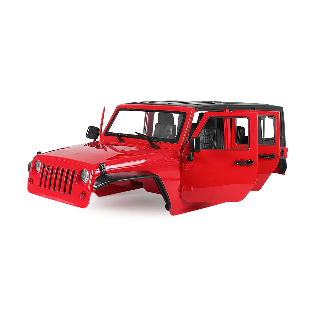 Hard Plastic Car Shell 313mm Wheelbase Jeep Wrangler Rubicon Body Kit for 1/10 RC Crawler Axial SCX10 90046 90047 RGT EX86100 