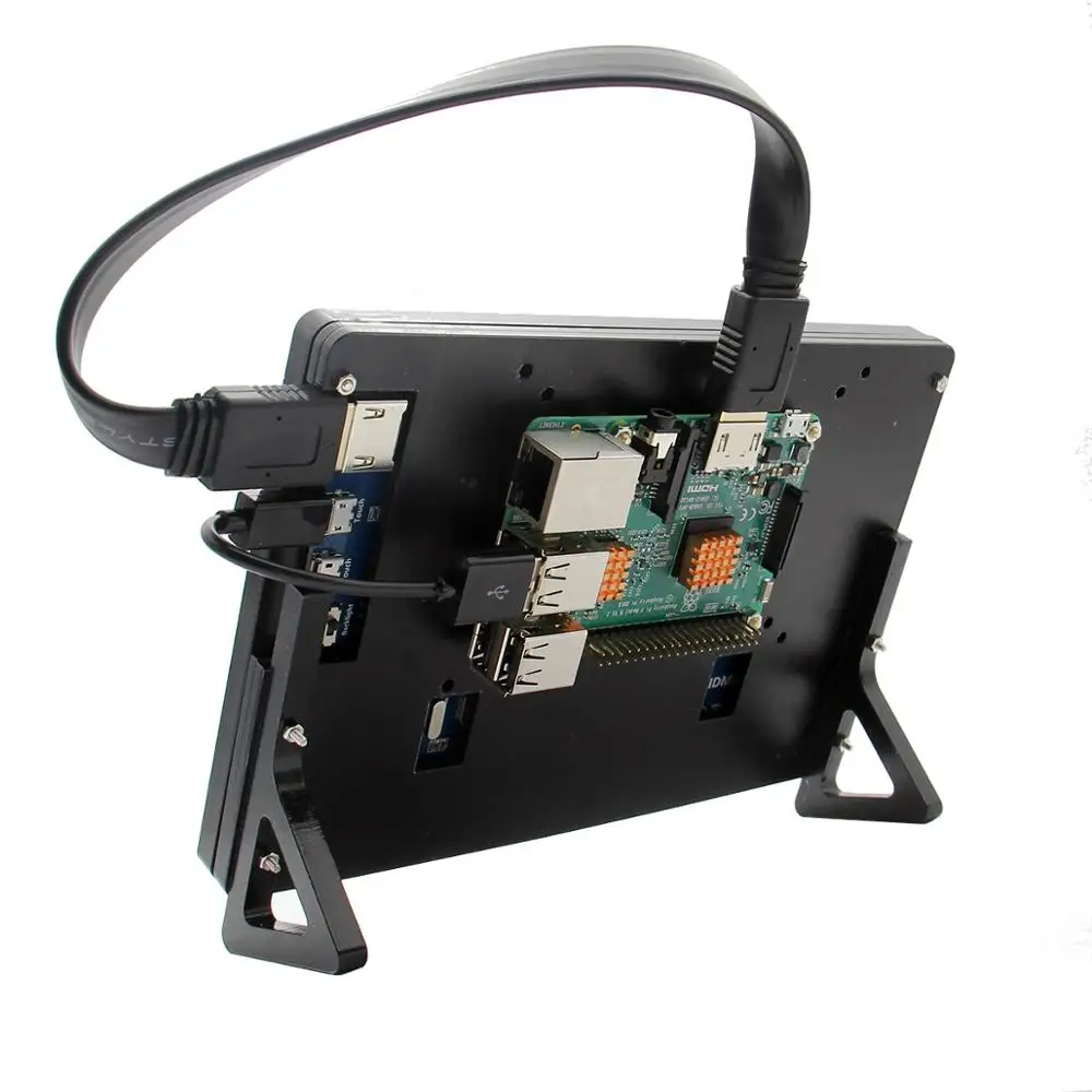 Емкостный сенсорный экран Geekworm Raspberry Pi 4 Model B/ 3B 7 дюймов 1024*600 TFT + акриловая