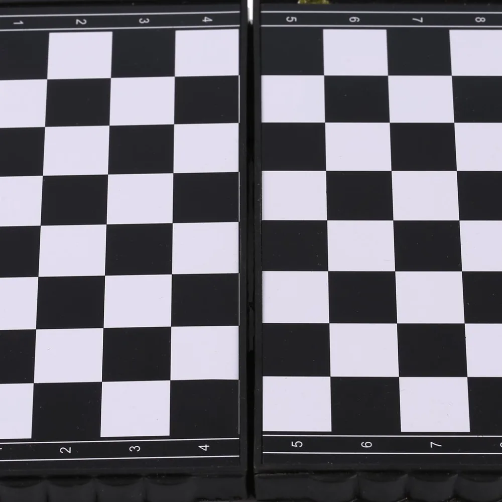 1set Mini Chess Folding Magnetic Plastic Chessboard Board Game Portable Kid Toy