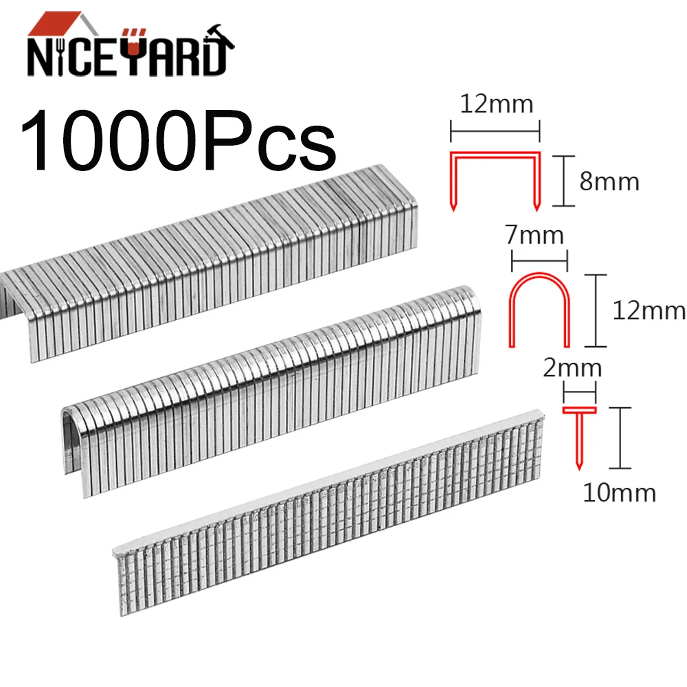 

NICEYARD Home Renovation U/ Door /T Shaped Woodworking Nail Staple Gun Manual nailing Floor Doors And Windows Staples