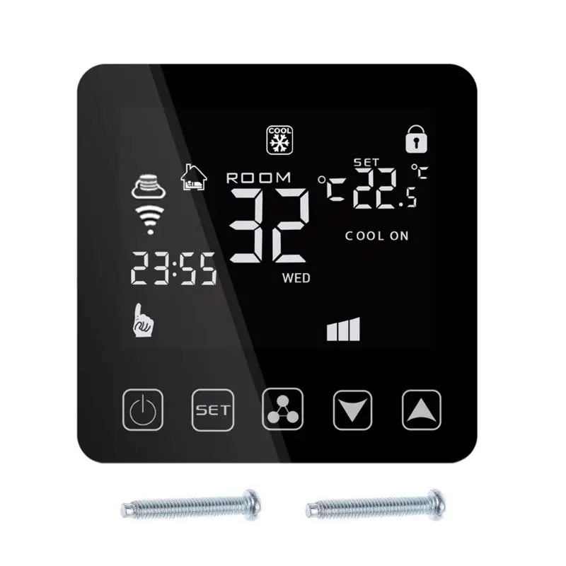 Wifi Central Air Conditioner Thermostat Fan Coil Cooling Heating Temperature Remote Voice Control for Alexa Google IFTTT | Обустройство