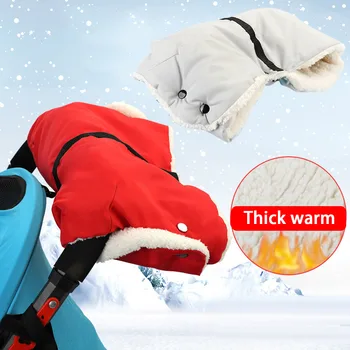 

Baby Stroller Glove Infant Pushchair Pram Winter Waterproof Warm Protective Flannel Mitten Hand Muff Warmer Cover Accessories