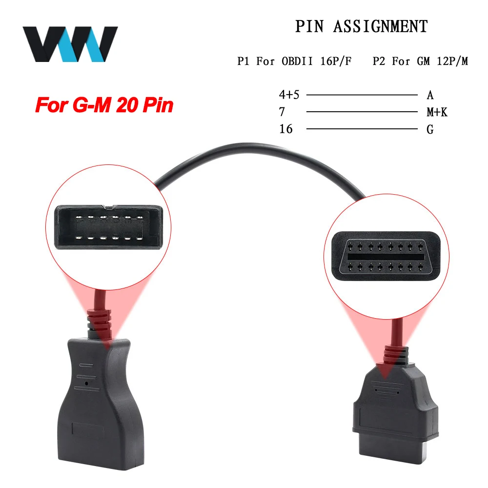 OBD2 16Pin удлинитель OBD к OBD2 16Pin разъем адаптер авто для GM 12 Pin для GM MDI OBD 2 OBD2 автомобильный диагностический инструмент