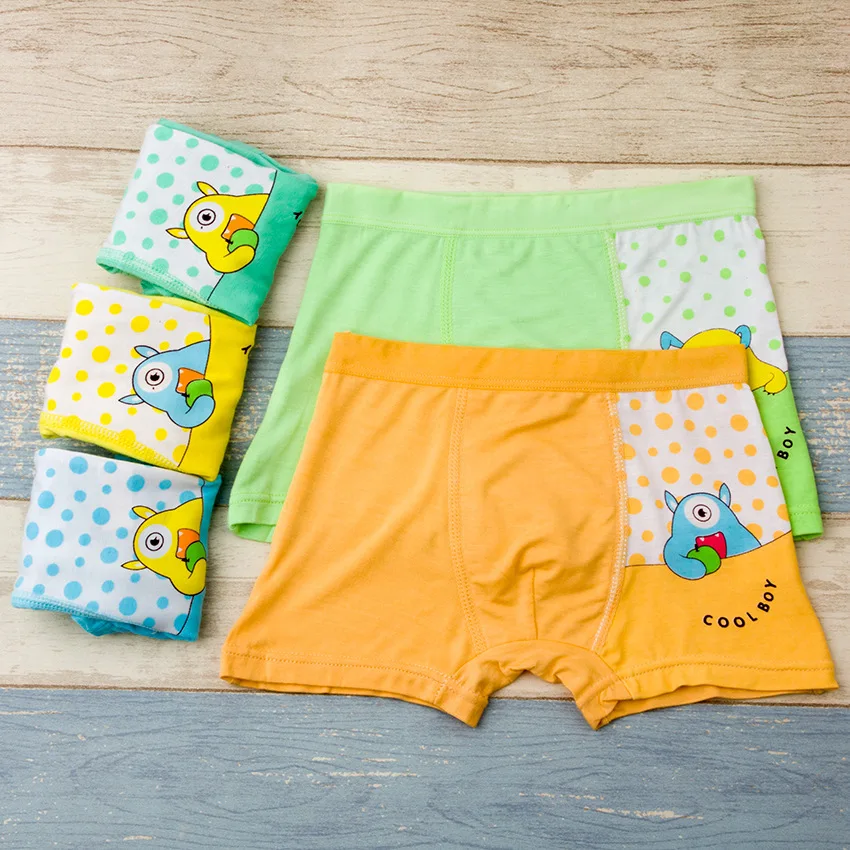 3 шт./лот Нижнее белье для мальчиков детские трусы-шорты маленьких девочек шорты