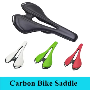 MTB Carbon Rails siodło Ultra lekkie siodełko rowerowe siodełka rowerowe siodła węglowe PU skóra tanie i dobre opinie VYCE CN (pochodzenie) Mata na tylne siedzenie Skórzane Rowery górskie