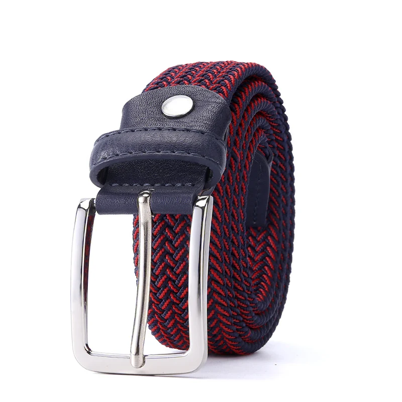 Belt Elastic For Men Leather Top Tip Male Military Tactical Strap Canvas Stretch Braided Waist Belts 1-3/8" Wide tactical belt,canvas belt,canvas belts,tactical belts,mens belt,waist belt