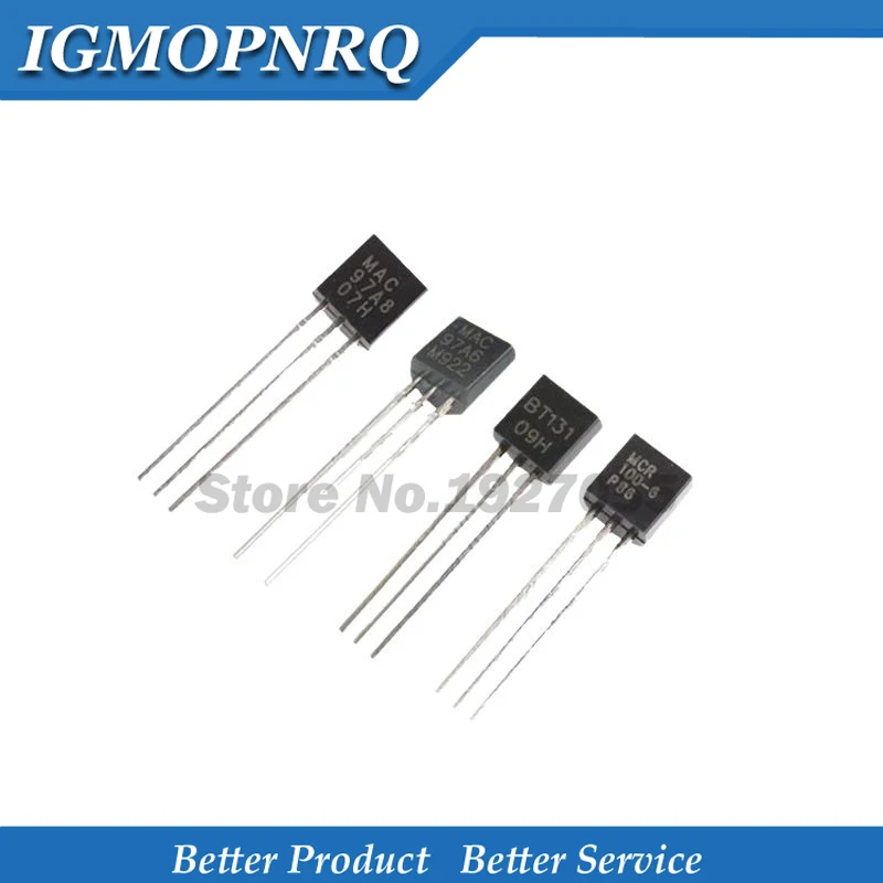100pcs MAC97A8 MAC97A6 MCR100-6 2SC1815 2SA1015 2SA733 2SC945 MCR100 97A8 97A6 C1815 A1015 A33 C945 | Электронные компоненты и