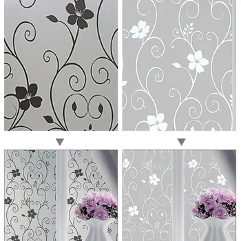 

Waterproof Frosted Glass Opaque Window Privacy Film Home Decor Film Bedroom Bathroom Sticker Self Adhesive Film 45x100cm