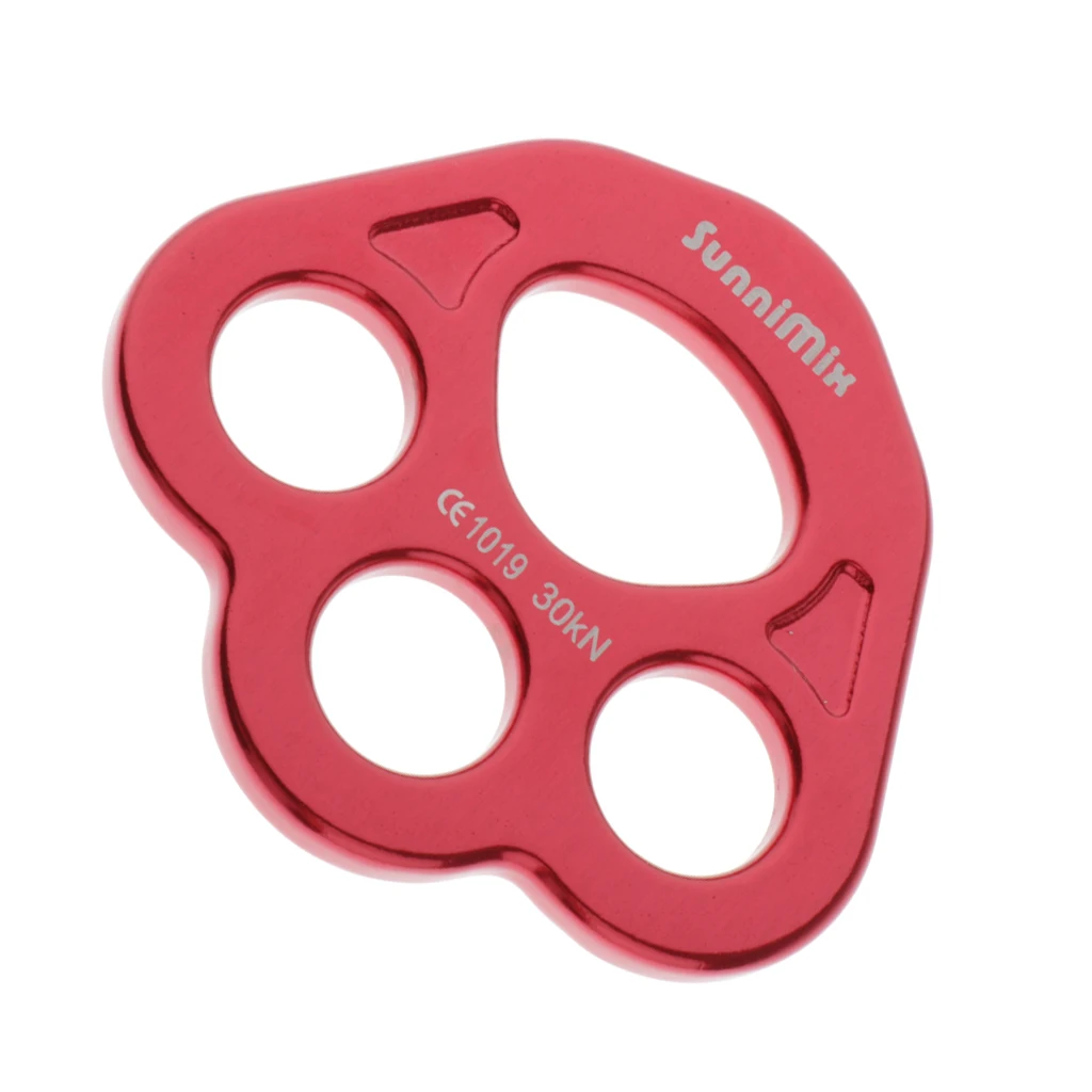 2 Pieces Aluminum Alloy Rigging Plate Carabiner Mountaineering Rock Climbing