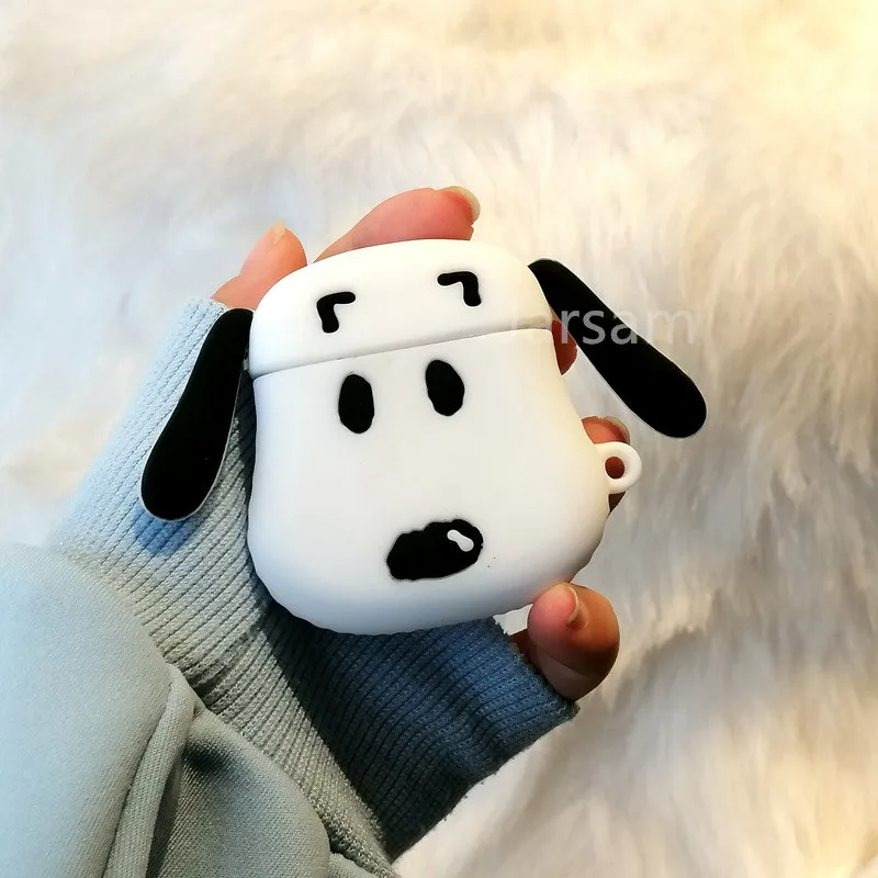 snoo3D Чехол для Airpods, силиконовый чехол с рисунком для Apple Air pods, милый чехол для наушников, 3D чехол для наушников, аксессуары для наушников - Цвет: snoo3D
