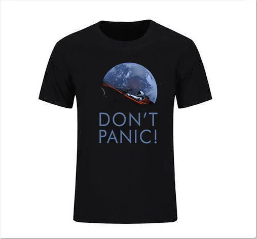 Новинка занимают земли SpaceX Starman футболка человек 100% хлопок Илона маска