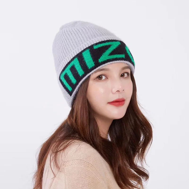 Beanie вышивка MIZO Love Мужская и женская вязаная шапка вязанные шапочки Skullies теплая зимняя унисекс Лыжная хип-хоп шапка