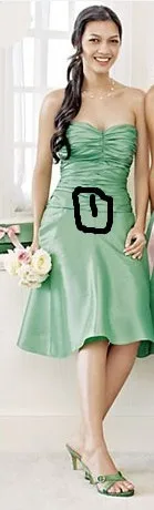 Новая мода vestidos официальное платье Короткое дизайнерское зеленое платье для невесты для свадьбы Вечерние платья для выпускного вечера платья для подружек невесты - Цвет: one