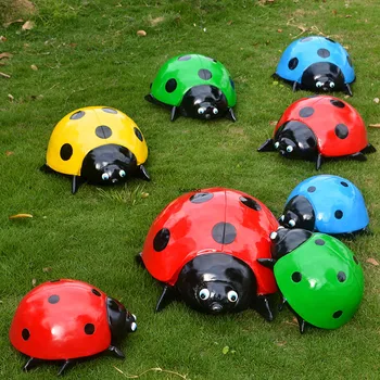 

Garden courtyard decoration simulation ladybug pendant tree pendant scenic spot sketch sculpture insect model handicraft