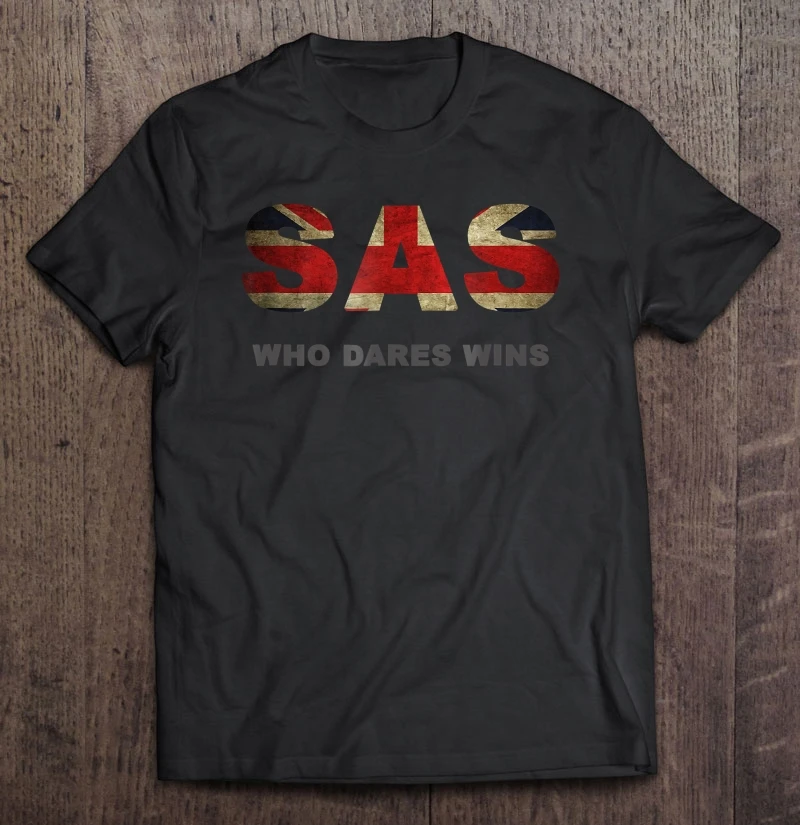 

Sas Special Forces Vintage British Army Men TShirt Short Casual 100% COTTON O-Neck men clothing